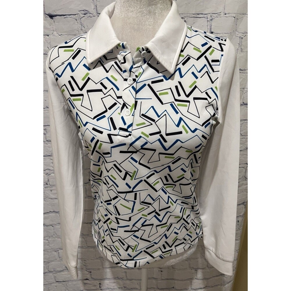 *NEW* PINSPARK Women's Long Sleeve Polo Shirt Moisture Wicking Quick Dry Small